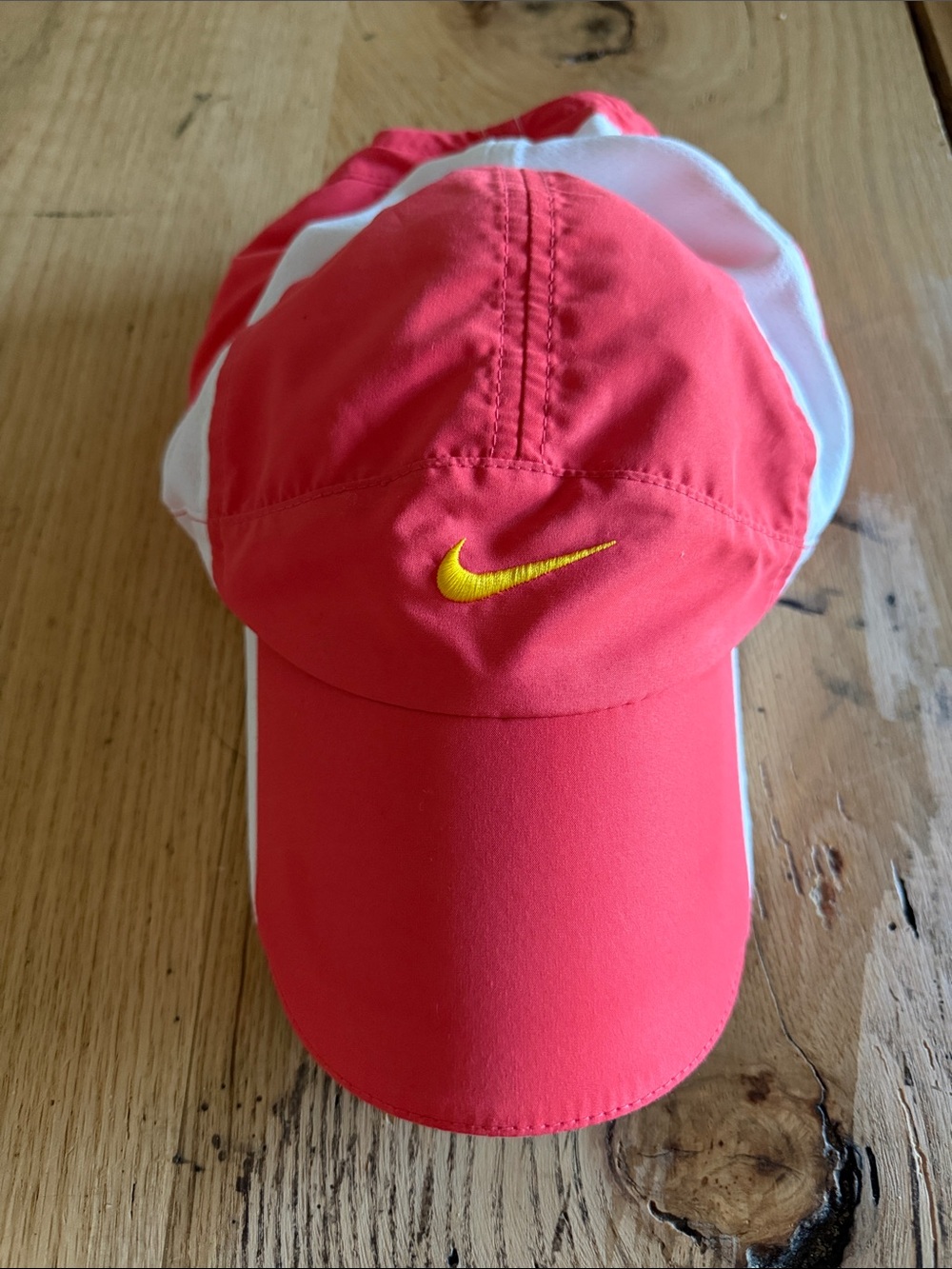 Nike Tailwind Hat Cap Orange Strapback Panel Dri Fit Vintage Running Training 90